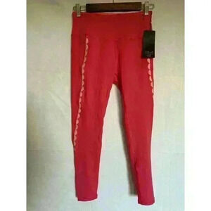 Calia by Carrie Underwood Leggings Women's S Essential 7/8 Scallop Paradise Pink